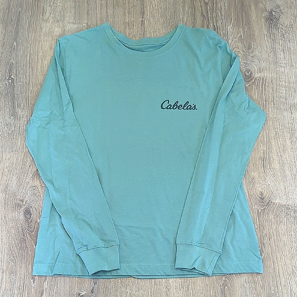 Cabela's Long Sleeve Teal Shirt